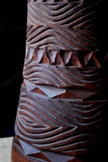 Hand carved Djembe closeup